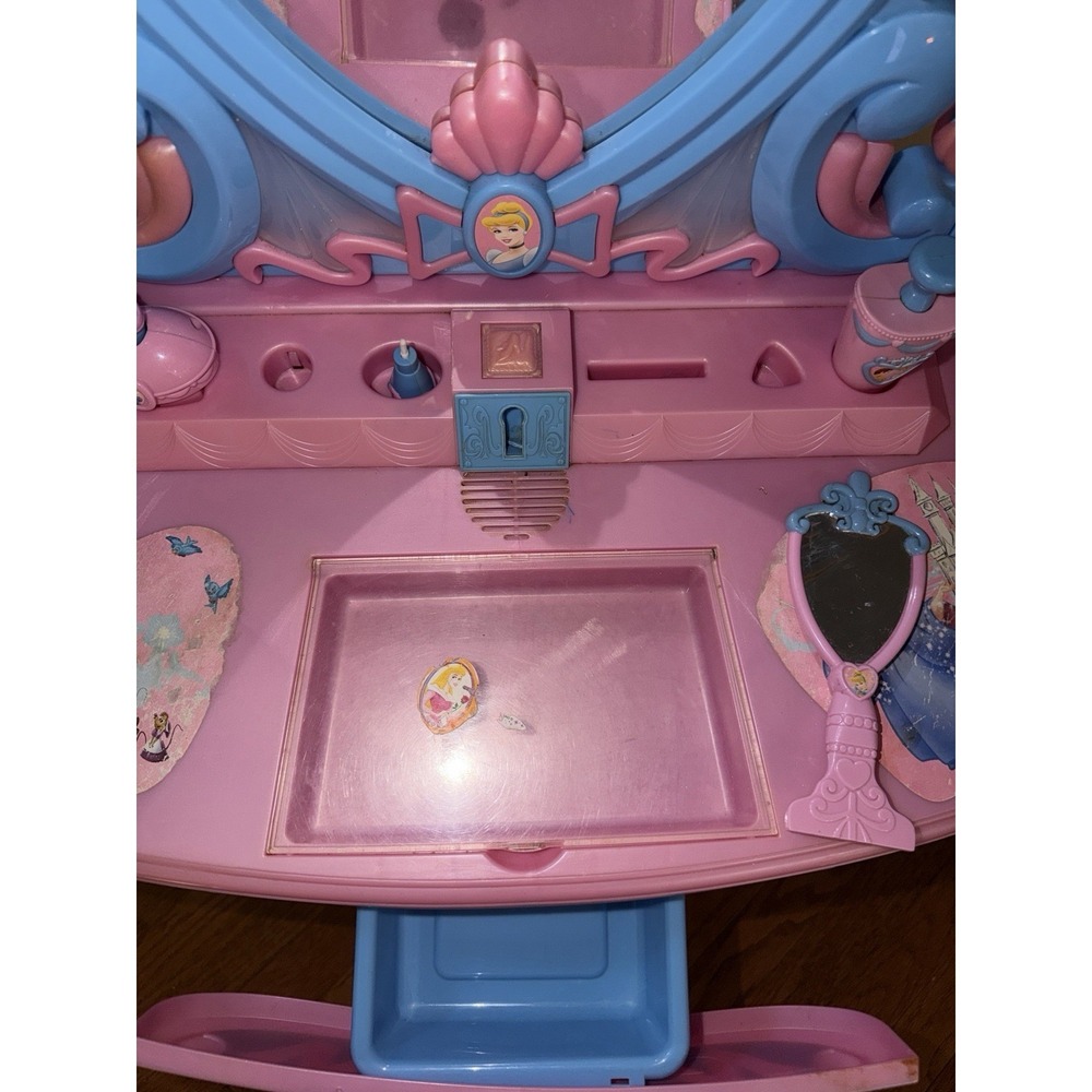 Vintage Disney Princess Cinderella Talking Vanity Replacement Clear Insert Tray - Picture 1 of 3